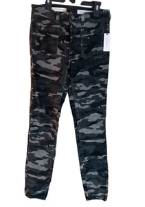 Pantalones de pana camuflados Anthropologie Pilcro & the Letterpress 26 tiro alto ajustados - Imagen 1 de 5