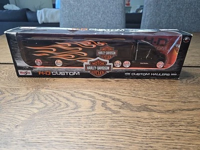 Camión de transporte Harley Davidson Maisto 2016 Custom Haulers #11516 1:64 nuevo Foto 1 de 4