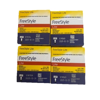 FreeStyles Lites Blood Glucose Diabetic Test Strips 50 X 4 - Image 1 of 2
