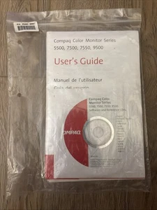 Compaq Monitor Users Guide 5500,7500, 7550 and 9500 Sealed - Picture 1 of 2