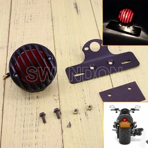 Hot FOR HALLEY XL883 X48 REAR Fence TAIL BRAKE STOP NUMBER PLATE LIGHT 12V 1LED - Picture 1 of 10