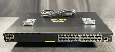 Conmutador Gigabit PoE PoE de 24 puertos HPE Aruba 2930F JL261A - Envío el mismo día Foto 1 de 4