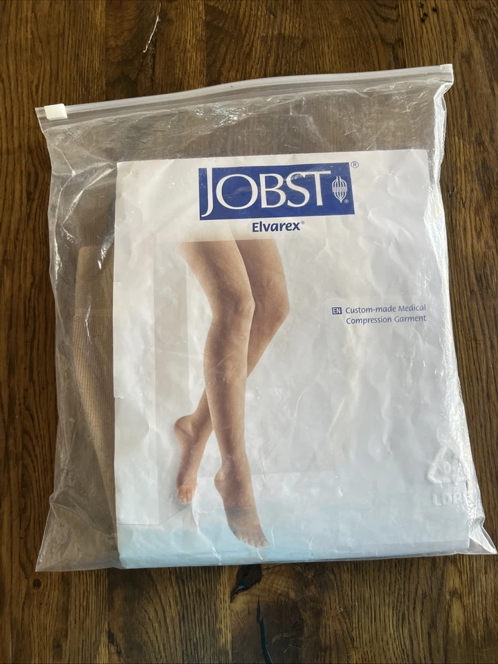Jobst Elvarex 3 CCL3 34-46mmHg Compression Stockings A-D SL-OT-E Dotted SB 2015 - Image 1 of 4
