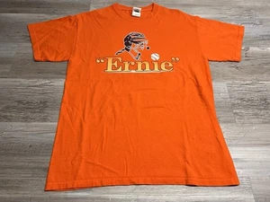 Vintage Detroit Tigers T-Shirt Ernie Harwell Tribute Sz M Orange MLB Graphic Tee - Picture 1 of 6
