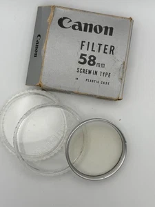 Canon UV 58mm Lens Filter Silver Chrome - Picture 1 of 4