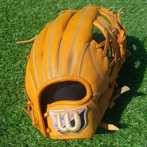 Wilson Bear Damen Softball Handschuh Gelb Infield Modell Rare Japan - Bild 1 von 12