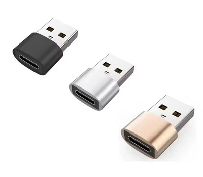 USB Type C Female to USB 3.0 Adapter Male Converter Charger for iPhone Samsung - Image 1 of 4