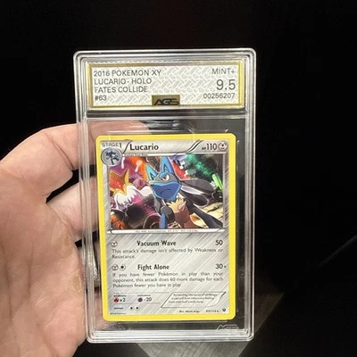 Lucario 63/124 Cosmos Holo - Pokemon XY Fates Collide MINT 9.5 - Image 1 of 2