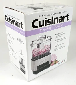Cuisinart Mini Prep Processor DLC-1SS 21 oz. Bowl 2-Speeds Chop Grind NEW F933 - Picture 1 of 8
