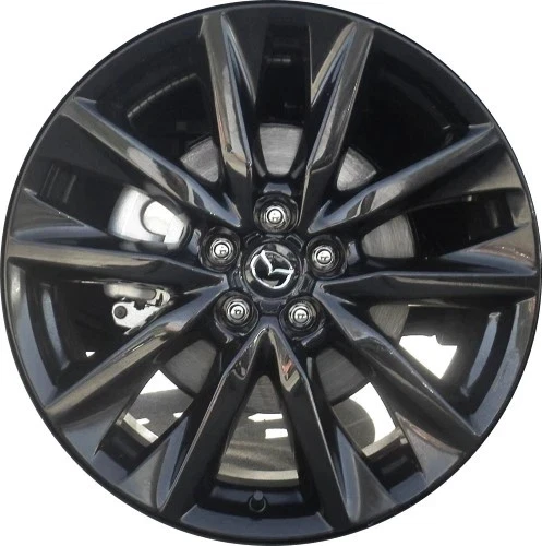 20" INCH MAZDA CX-9 WHEEL RIM FACTORY OEM 2016-2023 GLOSS BLACK 64984 - Image 1 of 1