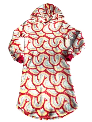 Kidtopia Sleepwear Plush Robe Toddler Size Small 5/6 Rainbows Warm Soft - Image 1 of 4