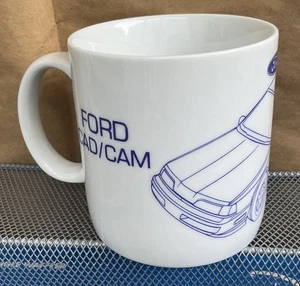 Taza de café Ford Motor - CAD/CAM Thunderbird - Motor Trend Promo 1989 ~ Pegatina - Imagen 1 de 8