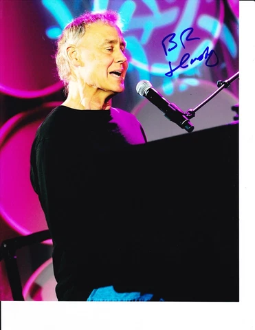 BRUCE HORNSBY SIGNED PLAYING PIANO 8X10 Cover