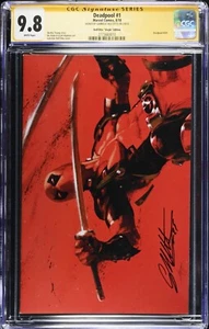 CGC SS 9.8 Deadpool # 1 Gabriele Dell'Otto SIGNED Virgin Variant Skottie Young - Picture 1 of 2