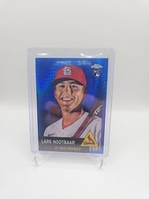 2022 Topps Chrome Platinum Anniversary Lars Nootbaar Rookie Blue Prizm PWE