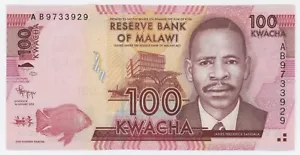Malawi 100 Kwacha 1-1-2012 Pick 59.a UNC Uncirculated Banknote - Picture 1 of 2