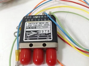 Transco Switch RF 82152-919C70200 XMSN Line SPDT Failsafe 28 vdc - Picture 1 of 7