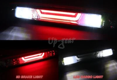Terceira luz de freio LED com lâmpada de carga para Chevy Colorado/GMC Canyon carcaça cromada - Imagem 1 de 4