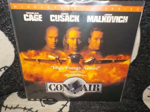 Con Air Widescreen Laserdisc LD Nicolas Cage John Cusack Malkovitch Free Ship$50 - Picture 1 of 2
