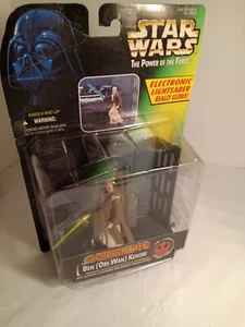 De colección 1996 Star Wars El Poder de la Fuerza Electrónica Ben Obi-Wan Kenobi Hasbro  - Imagen 1 de 16