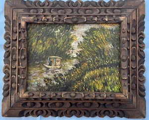 Claude Monet oil on Canvas rare painting signed & framed - Picture 1 of 5