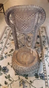 Heywood Wakefield Wicker chair - Picture 1 of 7
