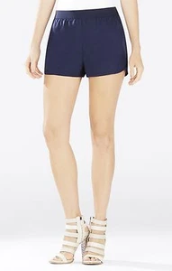 NEW BCBGMAXAZRIA DARK INK BRYAN PULL-ON TRACK SHORTS WUZ7C693/B455A SIZE M - Picture 1 of 4