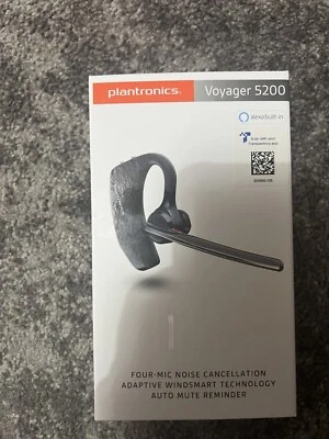 Plantronics Voyager B5200 UC Bluetooth Mono Headset Ear Hook Single Ear Set Kit - Image 1 of 4