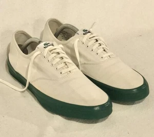Rare Lacoste Leighton (Legends) Christophe Lemaire Canvas/Green Sneakers Sz-11 - Picture 1 of 11