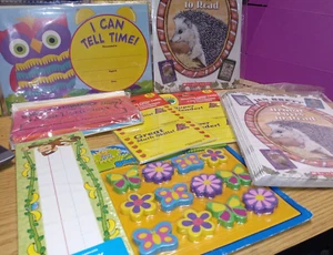 Lot of Teacher Classroom supplies reader books, erasers, nameplates, etc - Picture 1 of 8