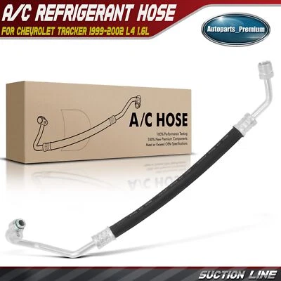 Línea de succión de refrigerante de aire acondicionado para Chevrolet Tracker 1999 2000 2001 2002 L4 1,6 L Foto 1 de 4