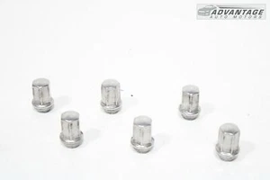 2020-2024 CADILLAC XT6 FRONT OR REAR WHEEL RIM LUG BOLT NUT SILVER SET OF 6 OEM - Picture 1 of 4