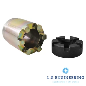 Land Rover Series Front Hub Castle Nut Socket Equivalent To RO1010 - Picture 1 of 6