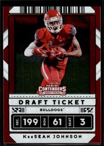 2020 Panini Contenders Draft Picks #59 KeeSean Johnson Diamond Ticket Excellent