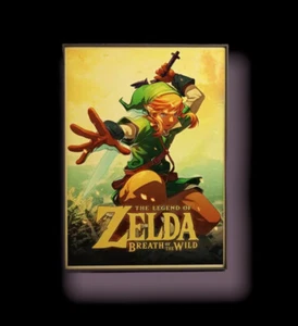 The Legend Of Zelda Breath Of The Wild Custom Poster - Gaming Room Leinwandbild - Bild 1 von 1