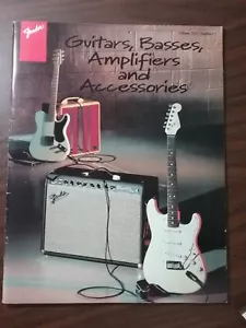 1996 FENDER GUITARS BASSES AMPLIFIERS AND ACCESSORIES CATALOG - Picture 1 of 9