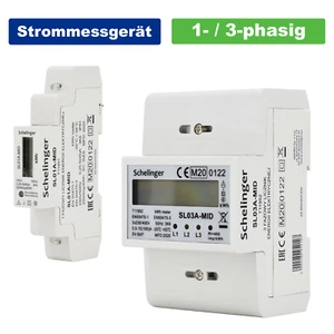 Contador de electricidad / Contador de corriente alterna / 1/3 fases / para carril DIN35 - Imagen 1 de 15