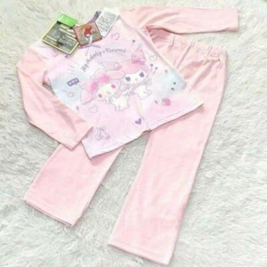 My Melody Kuromi Long Sleeve Pajamas Room Wear Girls Sanrio Kids JP 100 US - Picture 1 of 8