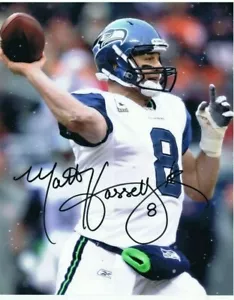 MATT HASSELBECK SIGNED HANDSIGNIERT 8x10 - Seattle Seahawks - Titans - Colts - Bild 1 von 1
