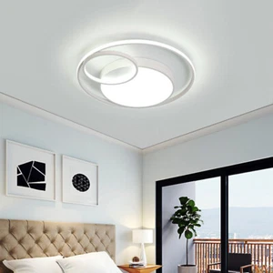 Moderne Runde LED Acryl Deckenleuchte Schlafzimmer Dreifarbiges Licht Wei? Lampe - Bild 1 von 17