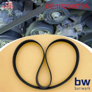 Car V-Ribbed Serpentine Drive Belt for Nissan Versa 2012-2019 1.6L 117201KT0A - Picture 1 of 6