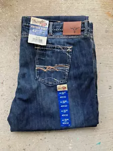 NWT 46 x 32 Wrangler 20X 42MWXBR Vintage Boot Thick Stitch Denim Jeans FREE SHIP - Picture 1 of 9