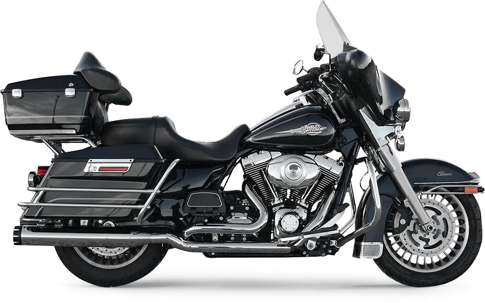 BASSANI True Dual Crossunder 铬排气管 09-16 Harley Touring FLHX — 第 1/1 张图片