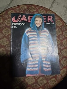Vintage Jaeger Mohair Spun Hooded Jacket Knitting Pattern 4585 - Picture 1 of 4