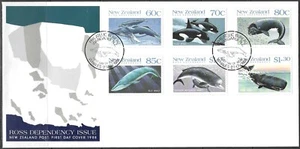 New Zealand - 1988 First Day Cover - Ross Dependency Whales - Picture 1 of 1