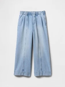 GAP Kids Girl's High Rise Stride Wide Leg Ankle Jeans - Medium Wash - XL (12) - Picture 1 of 3