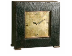 Uttermost 06704 Jamil Collection 15" x 15" Table or Mantle Clock - Picture 1 of 11