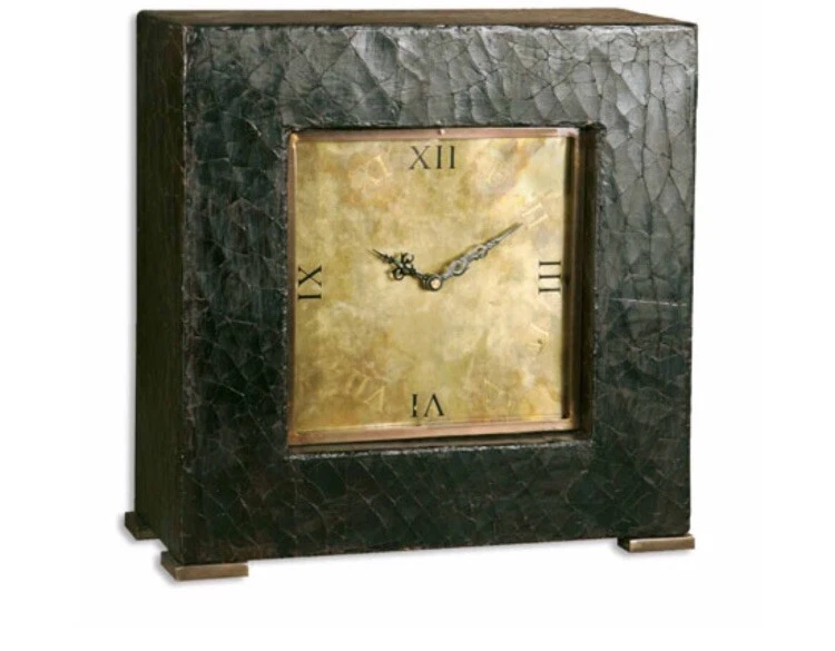 Uttermost 06704 Jamil Collection 15" x 15" Table or Mantle Clock - Image 1 of 4