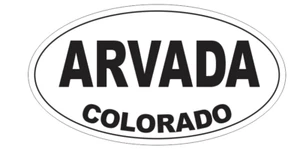 Arvada Colorado Oval Autoaufkleber D7145 Euro Oval - Bild 1 von 1