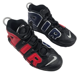 Nike Air More Uptempo (GS) Split Negro Rojo Azul Marino DM0017-001 Talla 6.5Y Mujer 8 - Imagen 1 de 10